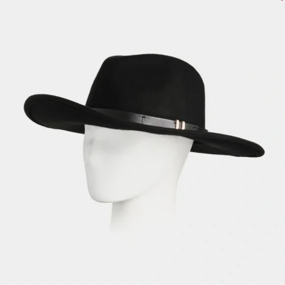 House of Harlow 1960 Wool Hat NWT House Of Harlow 1960 100% Black Wool Floppy Hat Womens  main image 4